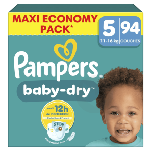 Couches Baby-dry Taille 5 : 11-16 Kg X94