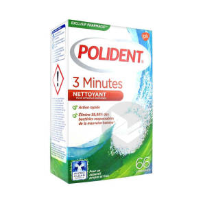 Polident 3 Minutes Cpr Nettoyant Appareil Dentaire B 66