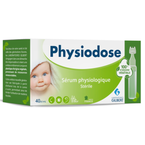Physiodose Végétal Sérum Physiologique Stérile 40 Doses De 5ml