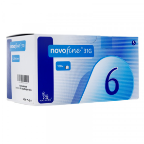 Novofine Aiguille 31g Pour Stylo À Insuline 6mm X100