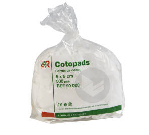 Cotopads Coton Démaq Carré Sach/500