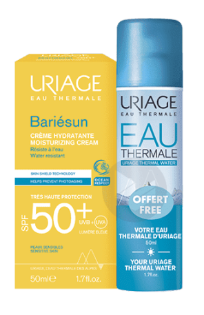 Crème Hydratante Très Haute Protection Spf50+ 50ml + Eau Thermale D' 50ml Offert