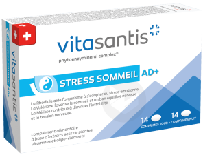Vita Stress Sommeil Ad+ 14 Comprimés Jour Et 14 Comprimés Nuit