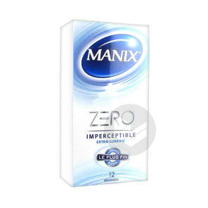  Zéro Imperceptible Extra-lubrifié 12 Préservatifs
