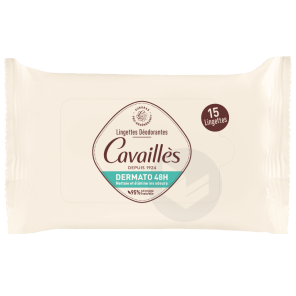 Lingettes Déodorantes Dermato 48h X15