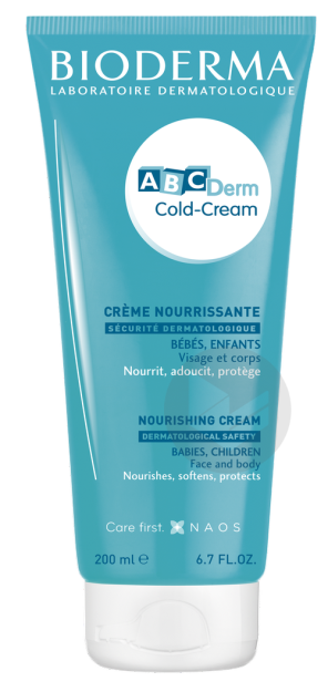 Abcderm Cold Cream Crème Visage & Corps 200ml Abcderm Crème Nourissante 