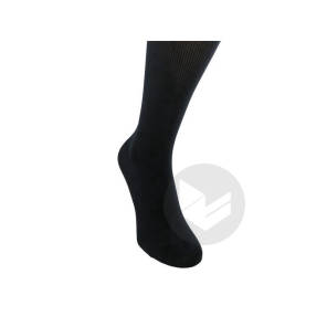 Venoflex Elegance 2 Bas Cuisse Antiglisse Maille Côtelée Homme Noir T3l