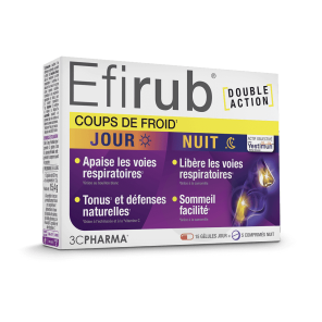 Efirub Jour / Nuit 15 Gélules Jour + 5 Comprimés Nuit