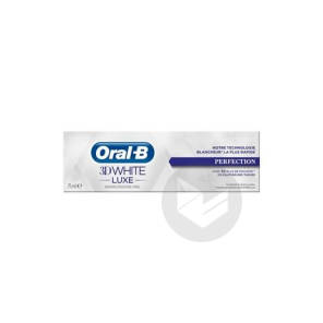 Oral B 3 D White Luxe Dentifrice Perfection T 75 Ml