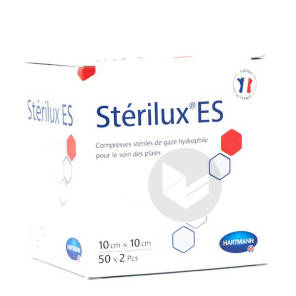 Sterilux Es Compresses Stériles 10x10cm 50x2 Sachets