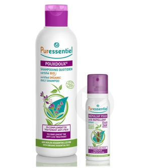 Spray Répulsif 75 Ml + Shampooing Pouxdoux® 200 Ml