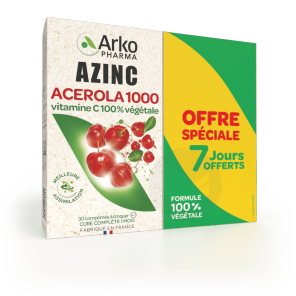 Azinc Acérola 1000 2x30 Comprimés