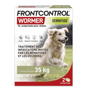Frontcontrol Wormer Pour Chien 2 Comprimés