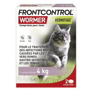 Frontcontrol Wormer Pour Chats 2 Comprimés