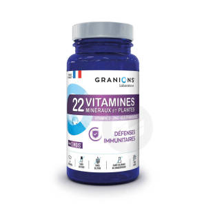22 Vitamines Defenses Immunitaires 90 Comprimes