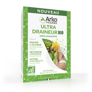 Arkofluides Ultra Draineur Bio 30 Ampoules