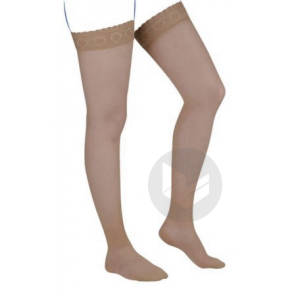 Venoflex Incognito Absolu 2 Bas Cuisse Femme Plumetis Noir T4n