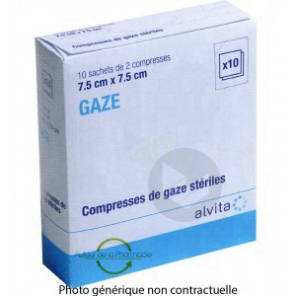  Compr Stérile Gaze Hydrophile 10x10cm 50sach/2
