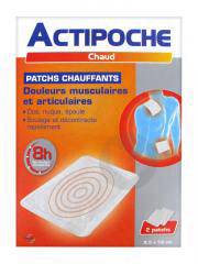 Actipoche Patch Chauffant Douleurs Musculaires X2