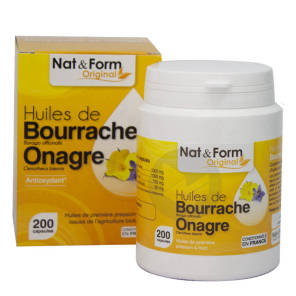 Huile De Bourrache+onagre+vitamine E Nat&form
