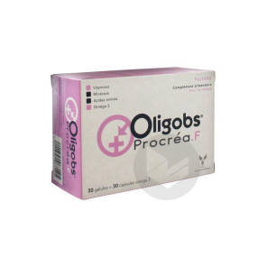 Oligobs Procréa.f 30 Gélules + 30 Capsules Oméga 3