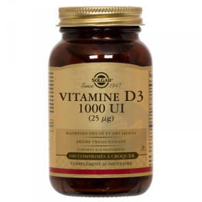 Vitamine D3 1000ui 100 Comprimés À Croquer