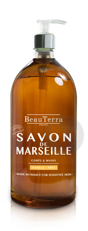 Savon De Marseille Liquide- Miel Vanille - 300ml