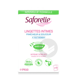 Saforelle Lingette Intime Biodégradable B/10