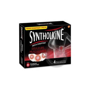 Syntholkine Patch Chauffant 8 Heures Douleurs Musculaires Grand Format B 4