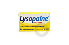Lysopaine Cetylpyridinium Lysozyme Comprime A Sucer Maux De Gorge Sans Sucre Edulcore Au Sorbitol Et A La Saccharine 2 Tubes De 18