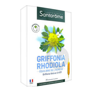 Griffonia Rhodiola 20 Ampoules De 10ml