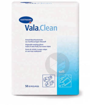 Gant De Toilette Vala Clean Soft Usage Unique X 50
