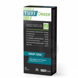 Synactifs Tuxigreen Sirop Toux Bio 125 Ml