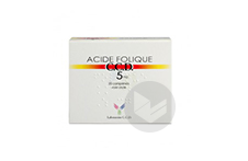 Acide Folique Ccd 5 Mg Comprimé (plaquette De 20)