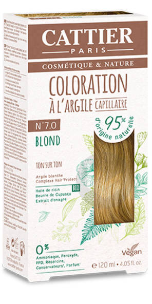 Coloration Capillaire À L'argile N°7.0 Blond
