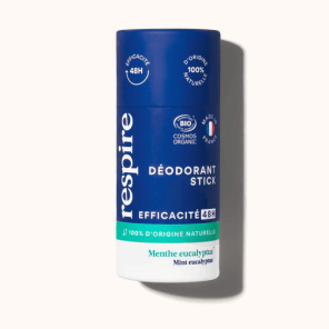 Déodorant Solide Certifié Bio Efficace 48h Menthe Eucalyptus 50g