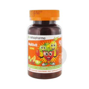 Multivit Azinc 60 Gommes Vitamines