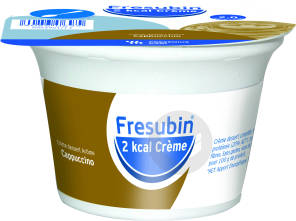 Fresubin 2kcal Creme Sans Lactose Nutriment Cappuccino 4pots/200g