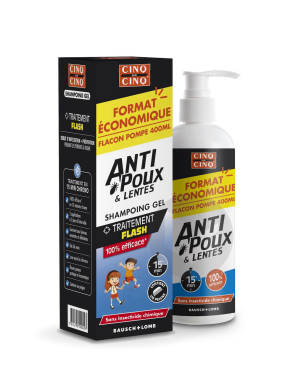 Anti-poux & Lentes Shampoing Gel 400ml
