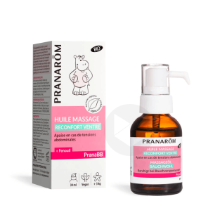 Pranabb Huile De Massage Réconfort Ventre Bio 30ml