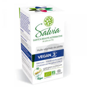 Vegan 3 Périlla Huile Végétale Bio - 90 Gélules