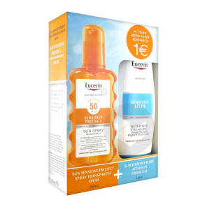  Sun Protection Sun Spray Transparent Spf 50 200 Ml + Sensitive Relief After Sun Crème-gel 150 Ml