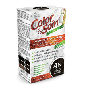 Soin Advanced Coloration Permanente Chatain Naturel  4n