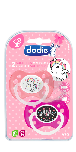 Sucette +6 Mois Duo Girly A70