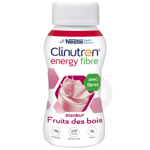Clinutren Energy Fibre Nutriment Fruits Des Bois 4x200ml