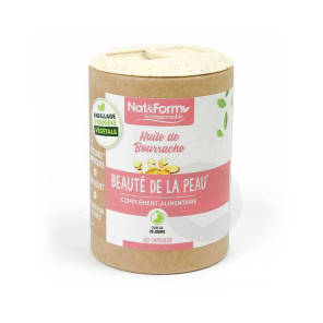 Nat&form Eco Responsable Huile De Bourrache Bio+vitamine E Caps B/60