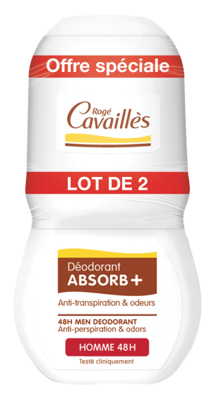 Déodorant Absorb+ Homme Roll On 2x50ml