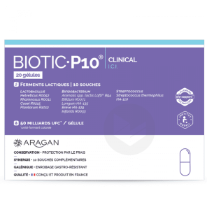 Biotic P10 Clinical 20 Gélules