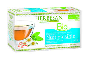 Infusion Camomille Nuit Paisible Bio 20 Sachets