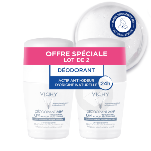 Déodorant 24h Actif Anti-odeur D'origine Naturelle Toucher Sec 2x50ml